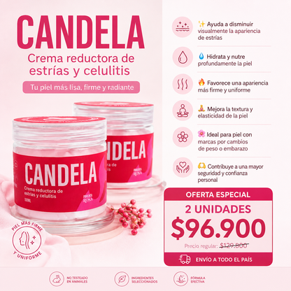 Crema Reductora de Estrías Candela – Piel Firme e Hidratada